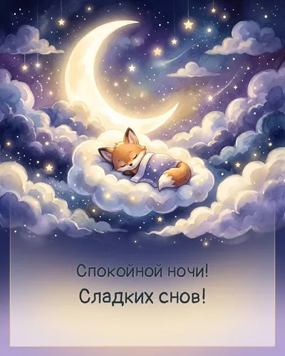 Спокойной ночи! Сладких снов! — night clouds 06